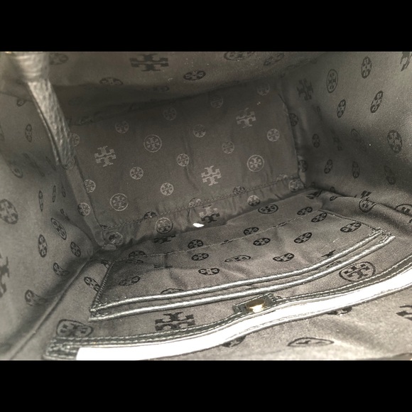 Tory Burch Bombe T Flap Leather Backpack - Picture 6 of 8